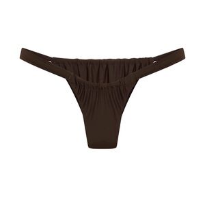Vacay Swimwear Rhodes Bikini Bottoms in Chocolate Brown Size Extra Small NEW